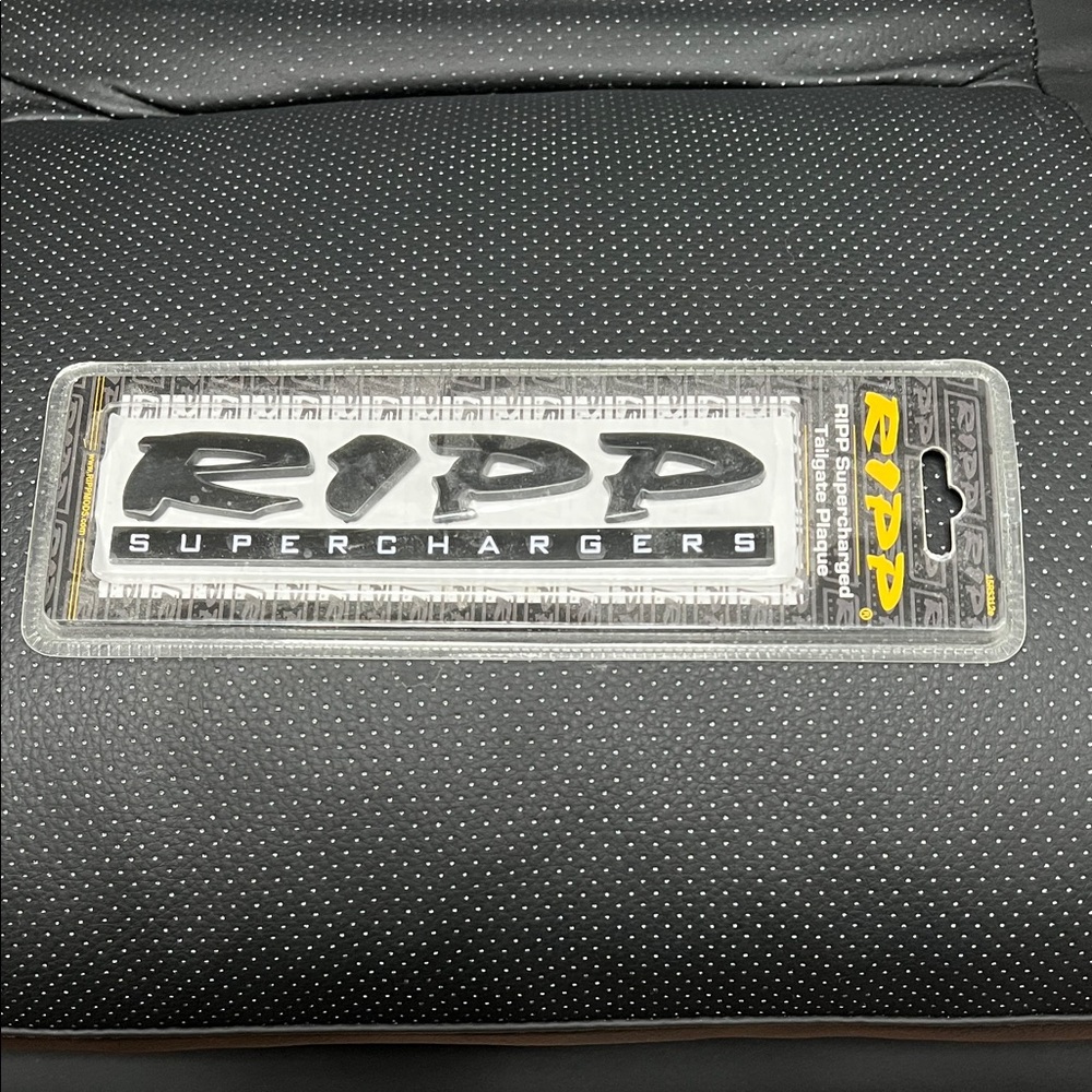RIPP Superchargers Black and Silver Emblem
